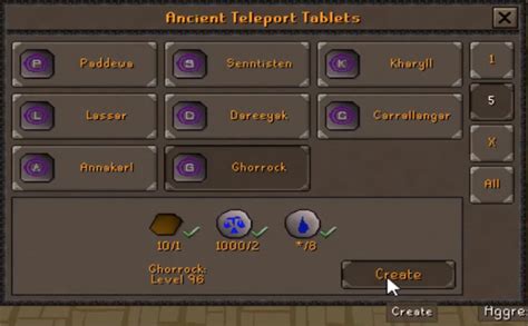  Ghorrock Teleport requires a Magic level of 96 and teleports the caster to Ice Plateau in the Wilderness. This is the highest magic level needed for any teleport. Players are not given any warning when using it. As with all Ancient Magicks spells, the quest Desert Treasure must be completed to cast this spell. This spell and Spell Book Swap used to be tied for the highest magic level ... 